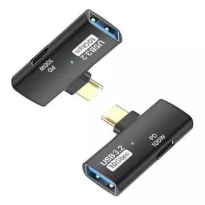 젠더 A to C타입 T자형 USB3.2 10Gbps 2in1 GD18