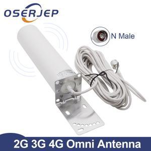 12dbi 야외 옴니 안테나 698-2700MHz N-수 커넥터 3 5 8 10 12M 케이블 외부 방수 야외 안테나 LTE 4G 모뎀