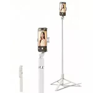 1700mm 셀카봉 무선 휴대폰 삼각대 확장형 스탠드 접이식 모노포드 스마트폰용 균형 잡힌 촬영