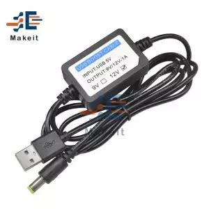 DC 5V 9V/12V 1A USB 충전 전원 부스트 케이블 미니 스피커 용 2.1x5.5mm 스텝 업 컨버터 어댑터