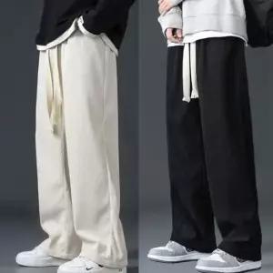 남편바지 남자 코듀로이 골덴 통넓은 일자 밴딩바지 편한팬츠