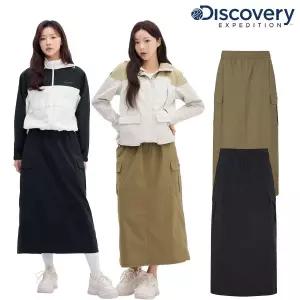 [디스커버리](센텀시티점)[25S/S] 디스커버리 DWSK95053 프레시벤트 코튼블렌드 카고스커트 치마 롱 여...