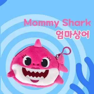 TBZ 핑크퐁 큐티 동전 카드지갑 키링 3tpyes 미니캐릭터파우치 캐릭터가방고리 상어지갑