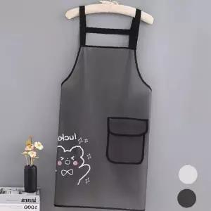 방수 주방 여성 업소용 주방용 귀여운 앞치마 작업용 위생