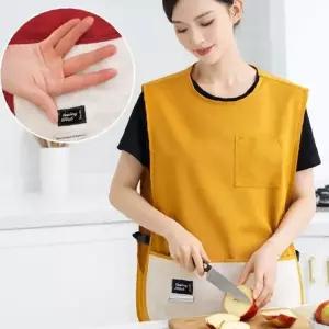 핸드타올 앞치마 튼튼 방수 카페 어린이집 주방 미용실 조끼 버클형