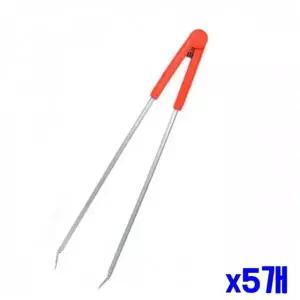 반찬집게 야채집게 조리용품 49cm 대형 스텐 캠핑 5개