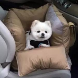 반려견카시트 강아지자동차시트 강아지카시트이동가방 베이지