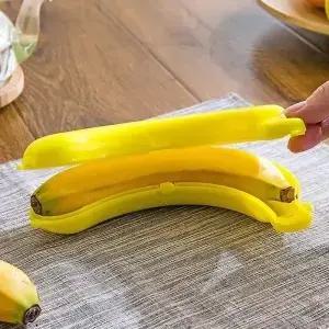 야외 여행을 위한 바나나 보관 상자 귀여운 케이스 보호 컨테이너 점심 도시락 홀더