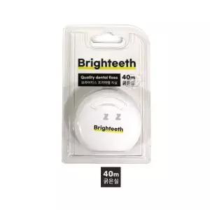 Brightteeth 치실 40M 굵은실 구강관리 덴탈케어 치간칫솔