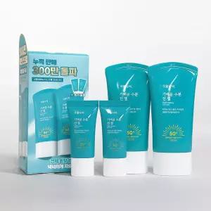 식물나라 가벼운 수분 선 젤 60ml 2개+15ml 2개 (튜브형)
