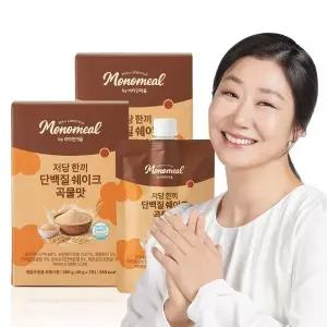 [비타민마을] 모노밀 저당 한끼 단백질쉐이크 파우치 곡물맛 크런치 40g x 14포