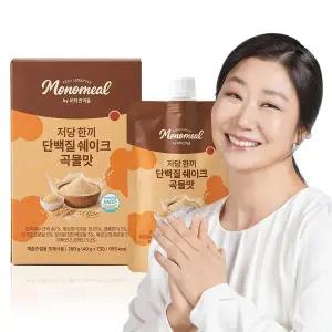 [비타민마을] 모노밀 저당 한끼 단백질쉐이크 파우치 곡물맛 크런치 40g x 7포