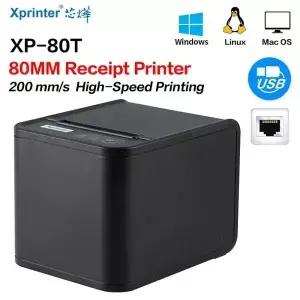 Xprinter 80MM 열전사 빌 프린터 슈퍼마켓 용 자동 컷 Paperter가있는 미니 POS 영수증 티켓 롤 용지