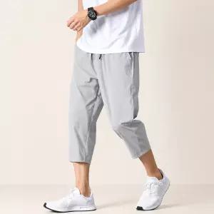 남성 여름 냉감 7부 밴딩팬츠 여행 캠핑 등산 데일리 스판바지 3컬러