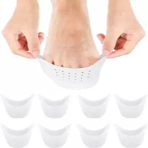 블래타운 8Pcs 실리콘 토 프로텍터 커버 여성용 남성 신발 충전 젤 패드 쿠션 통기성 구이 있는 하이힐
