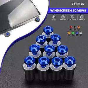 5MM 10PCS 앞 유리 나사 YAMAHA NMAX 125 150 155 NMAX155 NMAX125 N-MAX 125 2015 2016-2023 고무 너트 페