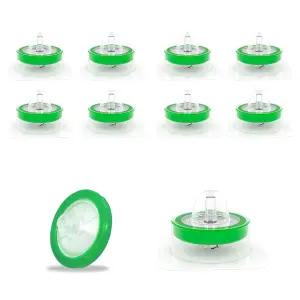 100Pcs 주사기 실험실 필터 멸균 PES 친수성 0.22um 기공 크기 과학 실험실용 멤브레인 직경 25mm 개별