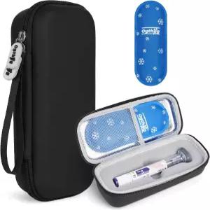 Zeppbound 및 인젝터 펜용 단열 쿨러 여행용 케이스 Tirzepatide GLP-1 주사기 상자 1Pcs TSA 승인 스 팩