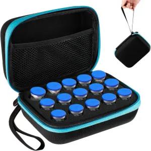 15 슬롯 바이알 홀더 핸드 스트랩이 있는 인슐린 케이스 환자용 펩타이드 보관 표준 10ml U-100 스 팩 없음