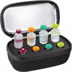 선몬 인슐린 바이알 홀더 - 8 슬롯 펩타이드 여행 보관함 표준 10ml U-100 냉장고용 케이스 보관용 휴대용