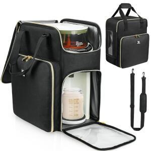 Jaffzora Brezza Formula Pro 포뮬러 디스펜서 기계와 호환 휴대용 케이스 필수품용 스트랩 단열 포뮬러 믹서 여행 가방