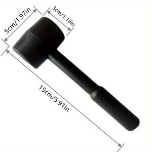 검은색 고무 망치 - DIY, 주택 수리 및 산업용으로 내구성이 뛰어나고 다재다능한 도구, 선물 아이디어 적