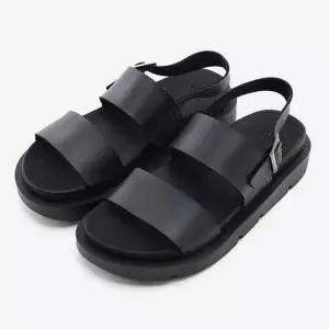 두줄 밴드 발목스트랩 남녀공용 샌들 4cm 여름샌들 가보시샌들 키높이샌들 (WF0D836)