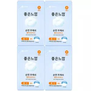 좋은느낌 좋은순면 팬티라이너 롱 36P X 4팩