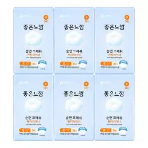 좋은느낌 좋은순면 팬티라이너 롱 36P X 6팩