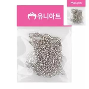 ( )가방고리부자재 키링줄 실버군번줄 키링부자재군번줄 볼체인 쇠재료 군번줄 은색 15cm 20개입