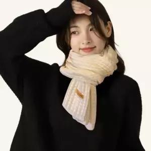 여성 쁘띠 머플러 짧은 미니 데일리 니트 목도리 짧은목도리 꾸안꾸목도리