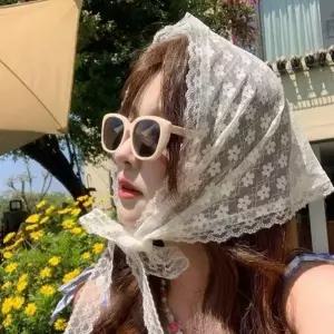 ( )헤어스카프 레이스 터번 커치프 헤드 머리띠밴드 밴드 터번 패션잡화 여성