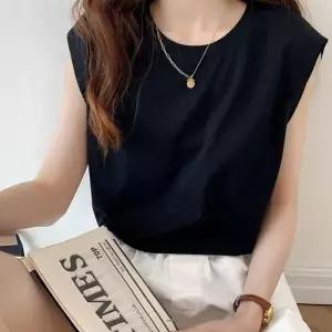 여성 민소매 여름 티셔츠 레이어드 루즈핏 나시티