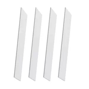 Uxney 6061 알루미늄 플랫 바 5/32 x 1 12 직사각형 재고 T6511 산업용 솔리드 밀 DIY 프로젝트 금속 제작