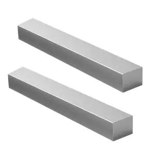 16인치 길이 정사각형 알루미늄 플랫 바 3/4 19mm x 6061 범용 플레이트 T6511 솔리드 신제품 2Pcs