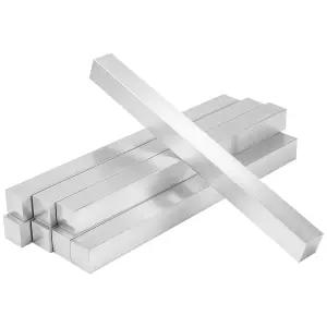 MUKCHAP 8 PCS 1 x 11.8 인치 알루미늄 막대 제작용 사각 산업용 6061 솔리드 T6511 판 밀 재고