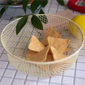 [하프클럽/]레트로 수납 바스켓 철제 정리함 원형 탁상용 수납함 거실 인테
