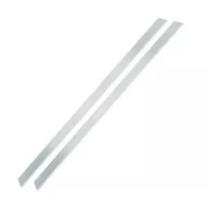 2팩 초박형 305mm x 6063 알루미늄 플랫 바 은색 유연한 금속 스트립 심 모델 전자 수리 및 DIY 공예 2 305