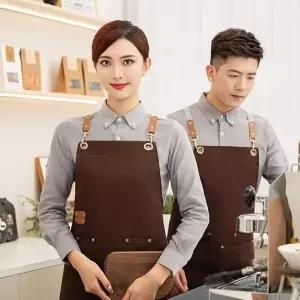 캔버스 카페 바리스타 방수 앞치마 방수앞치마
