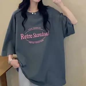 루즈핏 레터링 여성 여름 셔츠 티 셔츠 여자 반팔 루즈핏 여성 박스티