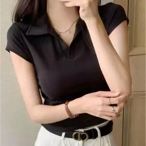 데일리 여성티셔츠여자상의 여리여리티캡소매티 무지반팔티여름티셔츠
