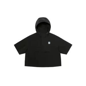 브리즈 후드 반팔 아노락 우먼 BLACK
