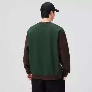 남성용 캐주얼 오피스룩 배색 라운드 상의 점퍼 맨투맨 MODU1