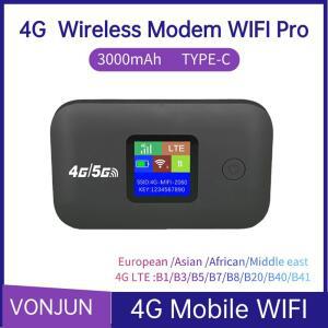 휴대용라우터 4G LTE 모바일 와이파이 라우터 150MBPS 슬롯 여행용 모뎀 3500MAH 카드 휴대용 포켓 차량 SIM 무선 핫스팟