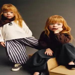 자라 ZARA NAON JEONG ⓒ 도트 스웨트셔츠 - 브라운 5431598700 970681