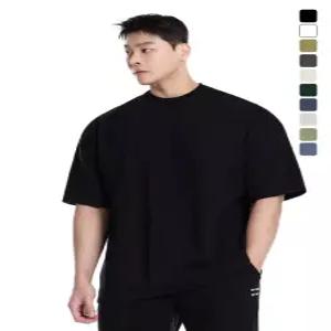 퍼펙트 특양면 오버핏 숄더 2중절개 무지 반팔 티셔츠_10Color