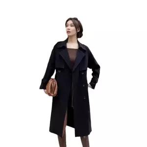 여친 하프 더블 하이웨스트 코트 루즈핏 봄가을 트렌치 MF3