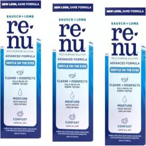리뉴 다목적 콘택트 렌즈 용액 여행용 사이즈 2 Fl Oz (3개입)