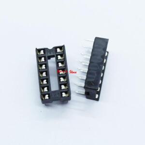 20PCS 14 핀 DIP 사각형 구멍 IC 소켓 어댑터 14Pin 피치 2.54mm 커넥터