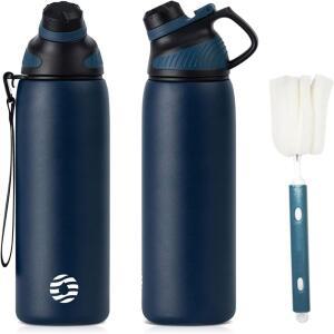 Fjbottle 뚜껑이 있는 빨대가 풍부한 슬라이더 타입 심플리 커버 강력한 그립